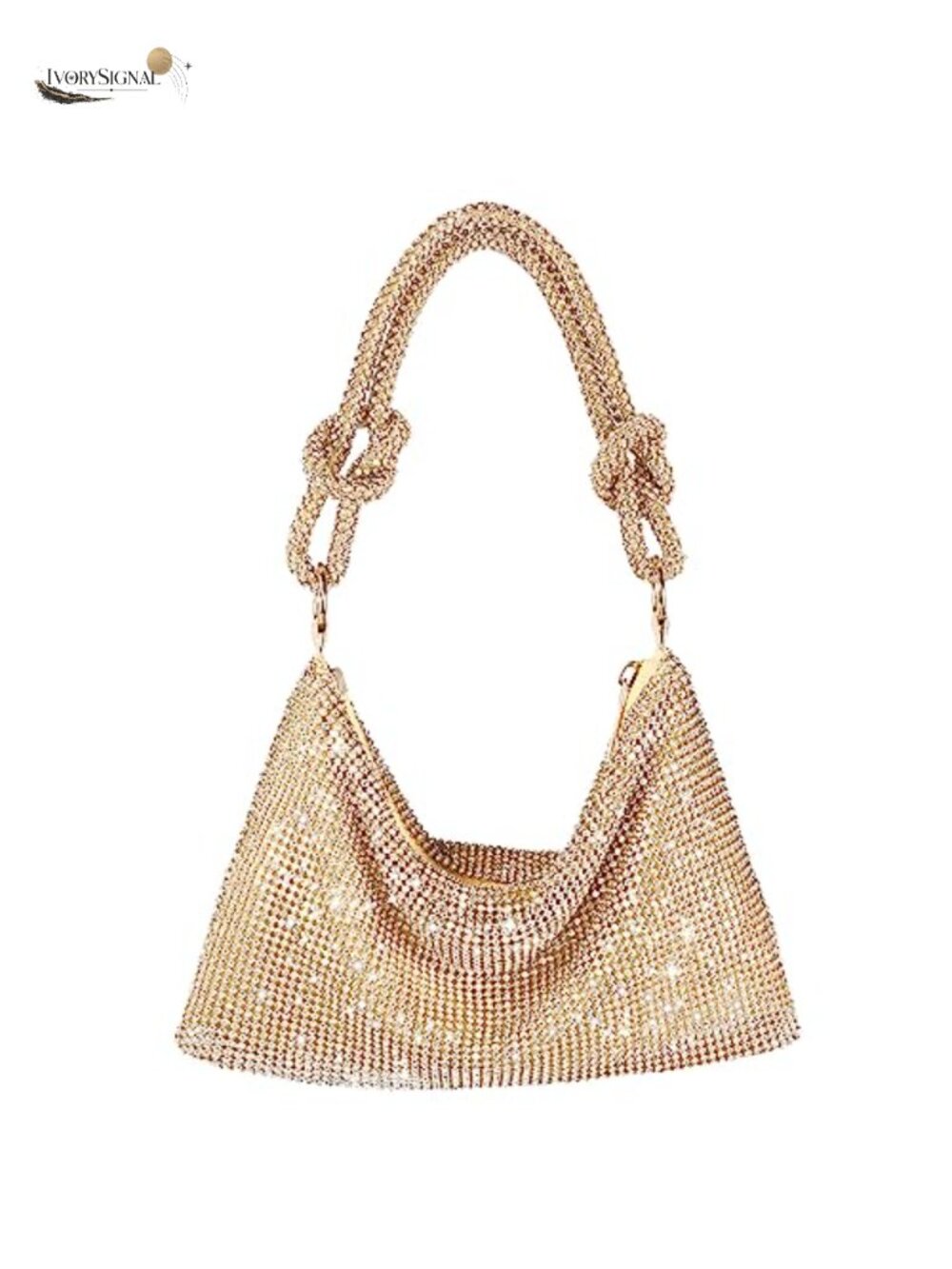 Rhinestone Shoulder Bag Hobo Purse Sparkly Evening Bag Clutch